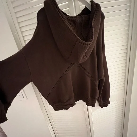 RHUDE Brown Cashmere Hoodie